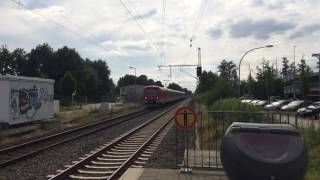 S-Bahn Hamburg: Einfahrt einer BR 474 in Bahnhof Neu Wulmstorf