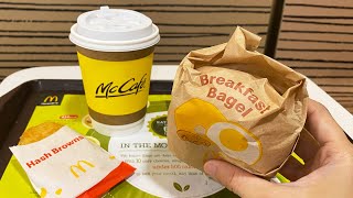 McDonald's Singapore - Bouncy Breakfast Bagel #asmr #Shorts