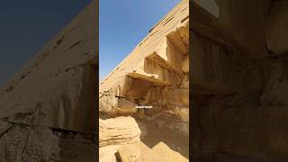 Close-up view of the “Bent” Pyramid’s Casing Blocks #shorts #egypt #travel