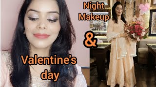 valentine's day and Night makeup Tut/ two looks #valentinesday2022 #makeuptutorial #teenagersmakeup