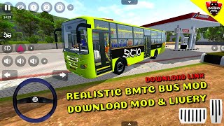 Bus Simulator Indonesia - Realistic BMTC Bus Mod & Livery Download Link - Android Gameplay FHD 786