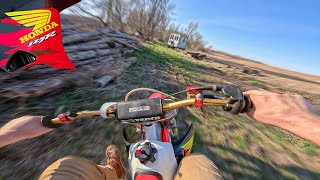 1997 Honda CR125 Ripping On The Pipe!