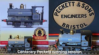 Layout running session with Hornby Centenary Peckett