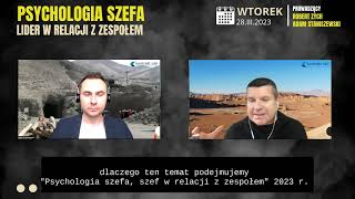 Psychologia Szefa Lider w relacji z zespołem - koncepcja merytoryczna spotkań.