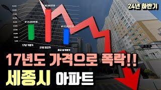 [세종시 아파트]  분양가 및 17년대 가격으로 돌아오는 30평대 아파트