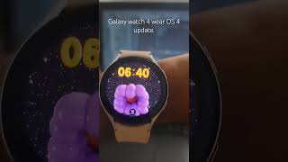 Galaxy Watch 4 wear OS 4 update. #wearos #samsung #galaxy #oneui5 #galaxywatch6 #galaxywatch4