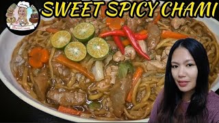 SWEET SPICY CHAMI RECIPE | tamis anghang chami | sweet spicy chami