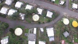 Taiwan UFO houses 2017 drone footage 萬里區 飛碟房子2017