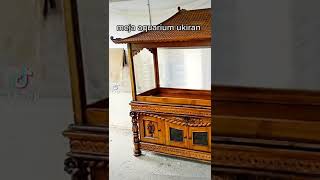 meja aquarium ukiran #aquariumfish #mejaaquarium #viralvideo #azzafurniture