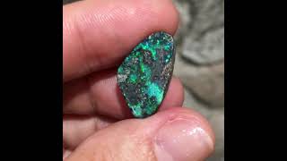 Green boulder opal