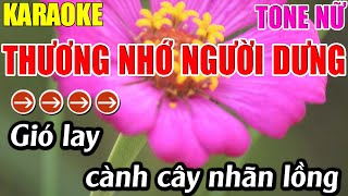 Thương Nhớ Người Dưng Karaoke Tone Nữ Karaoke Lâm Nhạc Sống - Beat Mới