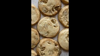 White Chocolate Shortbread Cookies.