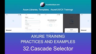 Axure Tutorial-Practices and Examples: 32 Cascade Selector