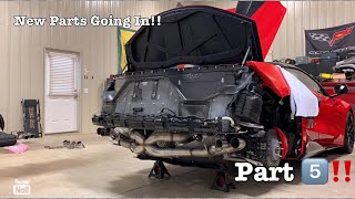 C8 CORVETTE STRAIGHT PIPE EXHAUST AND HIGH FLOW CATS INSTALL!! PART 5!