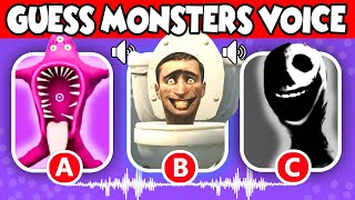 Guess the MONSTER'S VOICE #2 (GARTEN OF BANBAN 3 , ALL WUBBOX, Skinisi Toilet ,  Roblox Doors )