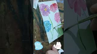 #easyflowerpainting #paintingforbeginners #watercolorflowerpainting #watercolorpainting #colourfull🫰