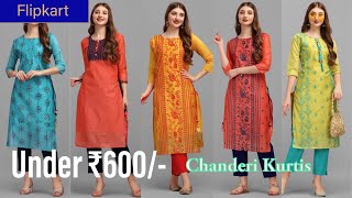 Flipkart Oxit Class Kurtis Haul | Chanderi Kurtas Under ₹600/-