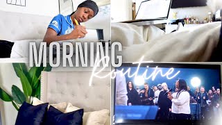 CHRISTIAN GIRL MORNING ROUTINE + FOCUS ON THE FATHER | Staying Consistent On YouTube Ep. 1