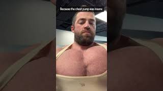 Muscle god Justin Jensen’s huge muscular chest