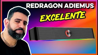 SOUNDBAR REDRAGON ADIEMUS COM RGB - POTENTE E ELEGANTE !!