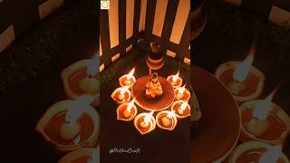 DIYA Decoration || Shiv Ji || Tutorial 😊😊 #diy #viral #short #shorts #shiv #prithvicraft