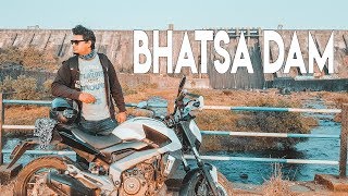 best place to visit near mumbai thane| Tansa Dam | Bhatsa Dam ride | Drone Shot | Moto Vlogging