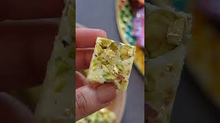 EASY 10 MINUTE DIWALI MILK BARFI RECIPE!   #diwali #shorts