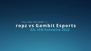 ropz vs Gambit Esports - ESL IEM Katowice 2022