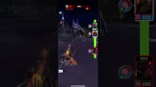 Defeating the Mortem Rex boss Raid with max level 30 Dino team with My Rexy JWA