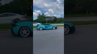 Straight Piped McLaren 570s Flooring it From Red Light