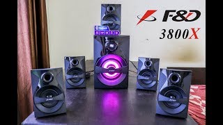 F&D F3800X 5.1 Home Theatre Unboxing and Music Test