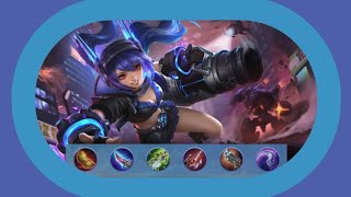 Mobile Legends Bang Bang (Layla/Classic Malefic Gunner Skin) Gameplay Ranked Match