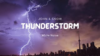 ⚡️ Thunderstorm & Rain Relaxing White Noise