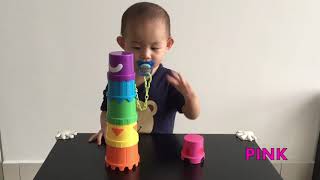 Baby Boy Stack Color Cups Learning Education Colors for Babies, Toddlers, Kids, Children