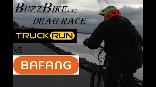 Truck Run Vs Bafang Drag Race on the flat