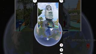 Goofy Golf 🗿sculpture on H2 Google Earth 🌎#youtubeshorts #trending #shortsviral #shorts