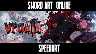 Sword Art Online Anime Header Speedart