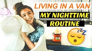 Solo Female Van Life: MY NIGHT ROUTINE 😴 Summer 2018 | Hobo Ahle