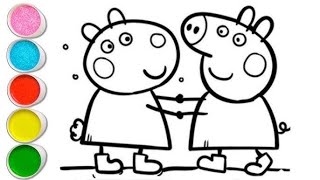 How to draw peppa pig  cartoon drawing for beginners/ art tutorial