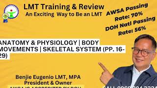 Anatomy & Physiology | Body movements | Skeletal system (pp. 16-20)