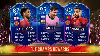 HUGE UCL TOTGS PACKED! FIFA 21 FUT CHAMPS REWARDS!