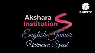 English Junior Unknown speed february 2024