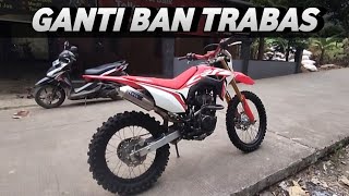 GANTI BAN TRABAS SWALLOW MAXI GRIP CRF150L CEK UKURAN DAN HARGA DI SINI