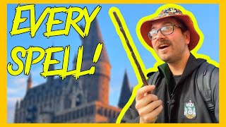 WIZARDING WORLD OF HARRY POTTER | CASTING EACH SPELL!