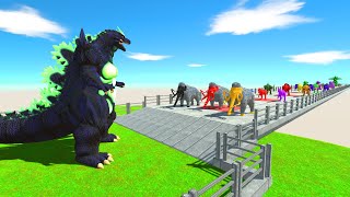 Space War: Space Godzilla confronts Godzilla Kiryu - Animal Revolt Battle Simulator