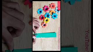 Paper flower wall hanging|Wall hanging craft|Paper craft|Diy||#shorts #yt #youtubeshorts #diy