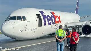 Boeing 767 Fedex emergency landing at Istanbul Airport