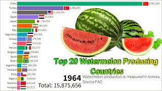 Top 20 Watermelon Producing Countries || Top 20 Watermelon Production Countries ||