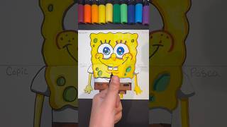 Drawing SpongeBob With Posca’s #art #short #spongebob