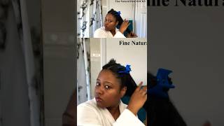 How to moisturize dry fine natural hair 💦 #dryhair #naturalhair #finehair